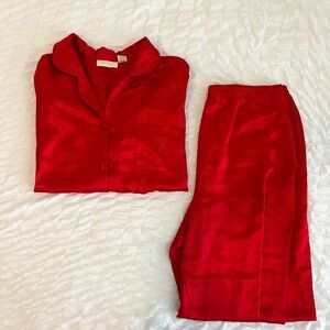 GOLD LABEL VICTORIA’S SECRET SATIN PJ SET